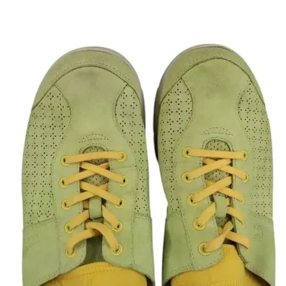 Dansko Shoes Womens 11.5 Sneakers Lifestyle Comfort Athletic Elise Leather Green - Picture 8 of 14